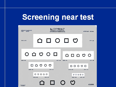 ce este un test de screening vizual