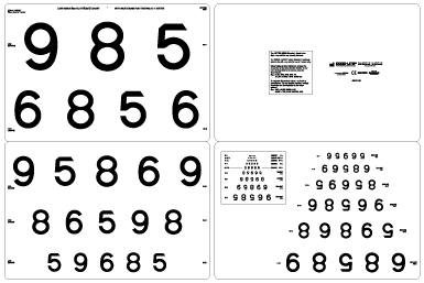 Vision Chart Numbers